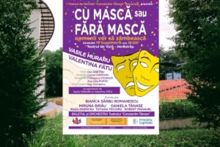 Cel mai frumos spectacol de revista din acest an: CU MASCA sau FARA MASCA - OAMENII VOR SA ZAMBEASCA