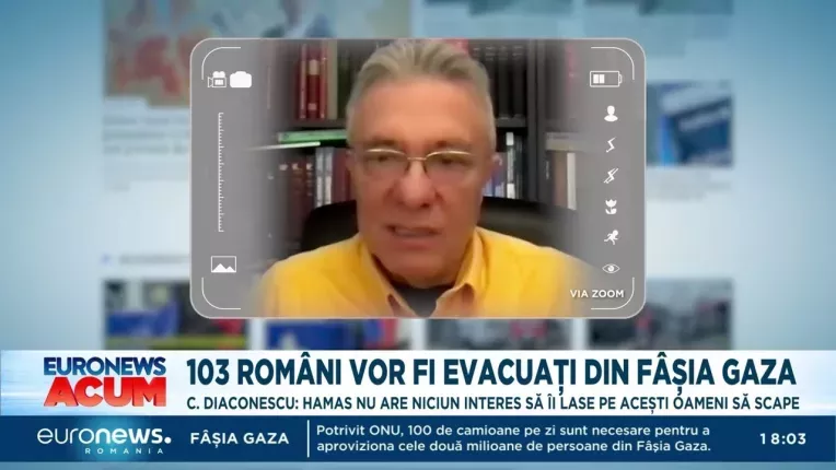 Cum s-a negociat evacuarea celor 103 romani din Gaza. Expert: Hamas n-are niciun interes sa-i lase