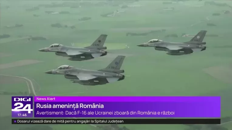 Rusia ameninta Romania: Daca F-16 ale Ucrainei zboara din Romania, e razboi