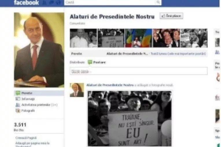 Traian Basescu se intalneste cu sustinatorii sai de pe pagina de Facebook "Alaturi de Presedintele Nostru"