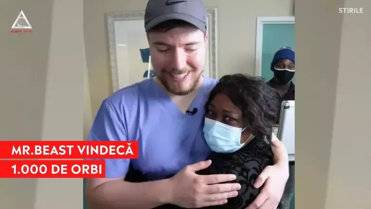 YouTuber-ul Mr.Beast a ajutat 1.000 de orbi sa-si recapete vederea